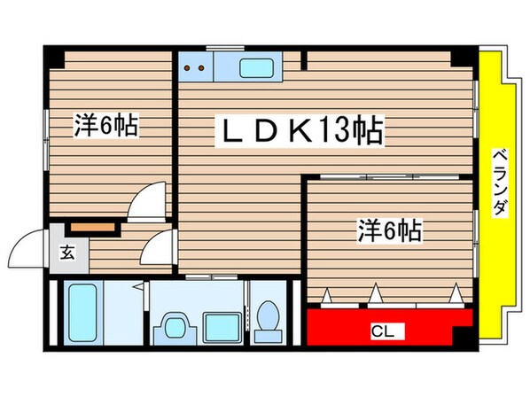 三鉦マンションの物件間取画像